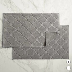WelHome Geometric Tub Mats, 2-pack